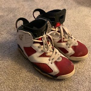 Jordan carmine 6s size 8.5